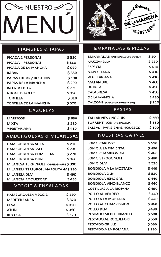 Carta de De La Mancha — página 1